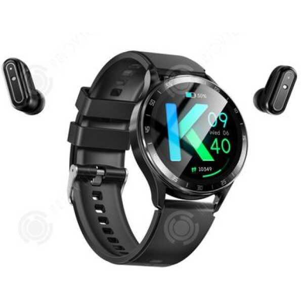 Montre Connectée Intelligente 2-en-1 avec Écouteurs Intégrés et Suivi Santé.