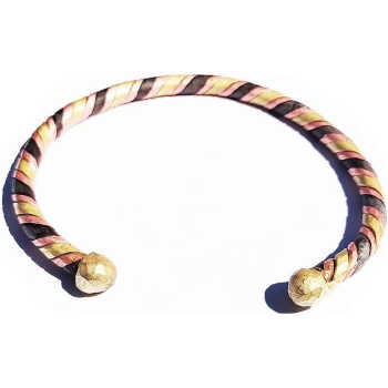 Bracelet Africain Protection Contre le Mauvais Oeil | Fait Main En Cuivre, Bronze, Fer | Attire Chance, Prospérité et Abondance | Pour hommes et femmes