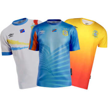 Lot de 3 Maillots Football République Démocratique du Congo