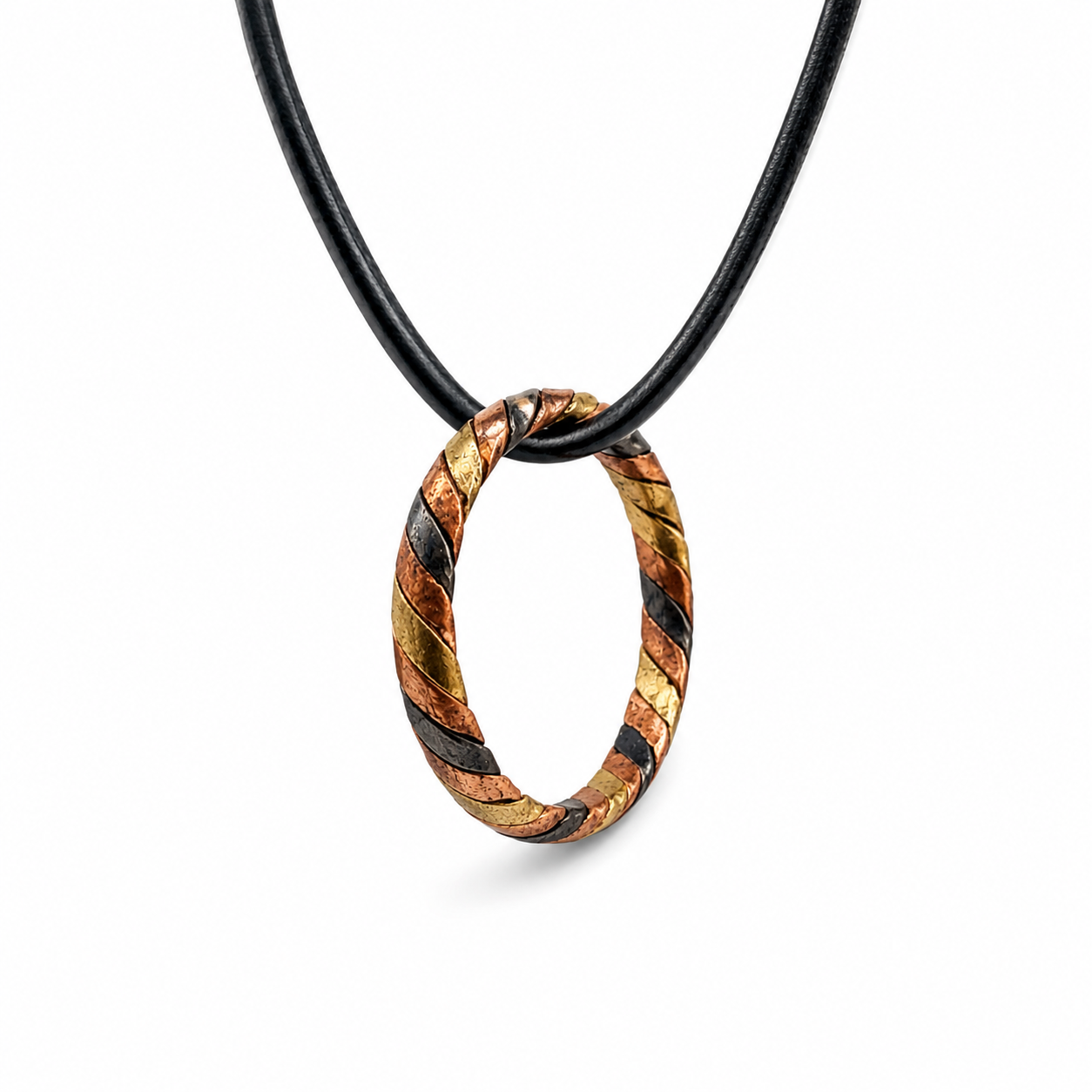 Bague & Pendentif 2-en-1 : Protection Totale contre le Mauvais Œil - Cuivre, Bronze, Fer - Cordon offert