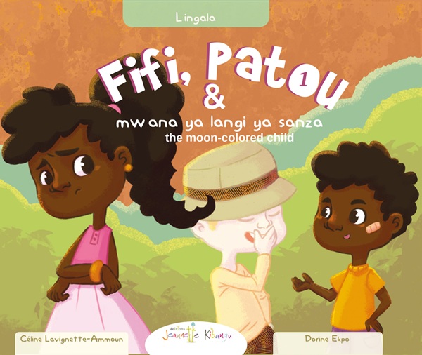 eBook - Fifi and Patou and the Moon-colored Child | English US - Lingala : Fifi na Patou na mwana ya langi ya sanza