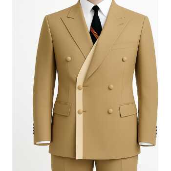 Costume Croisé avec bande Double Boutonnage