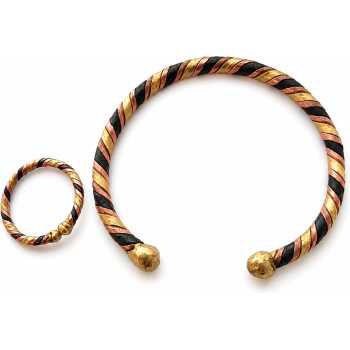 Duo Chance, Protection et Richesse Max | Bracelet + Bague Ajustable Africains Contre le Mauvais Oeil | Cuivre, Bronze, Fer | Homme et Femme